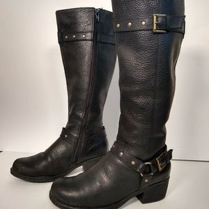 Boc black leather boots